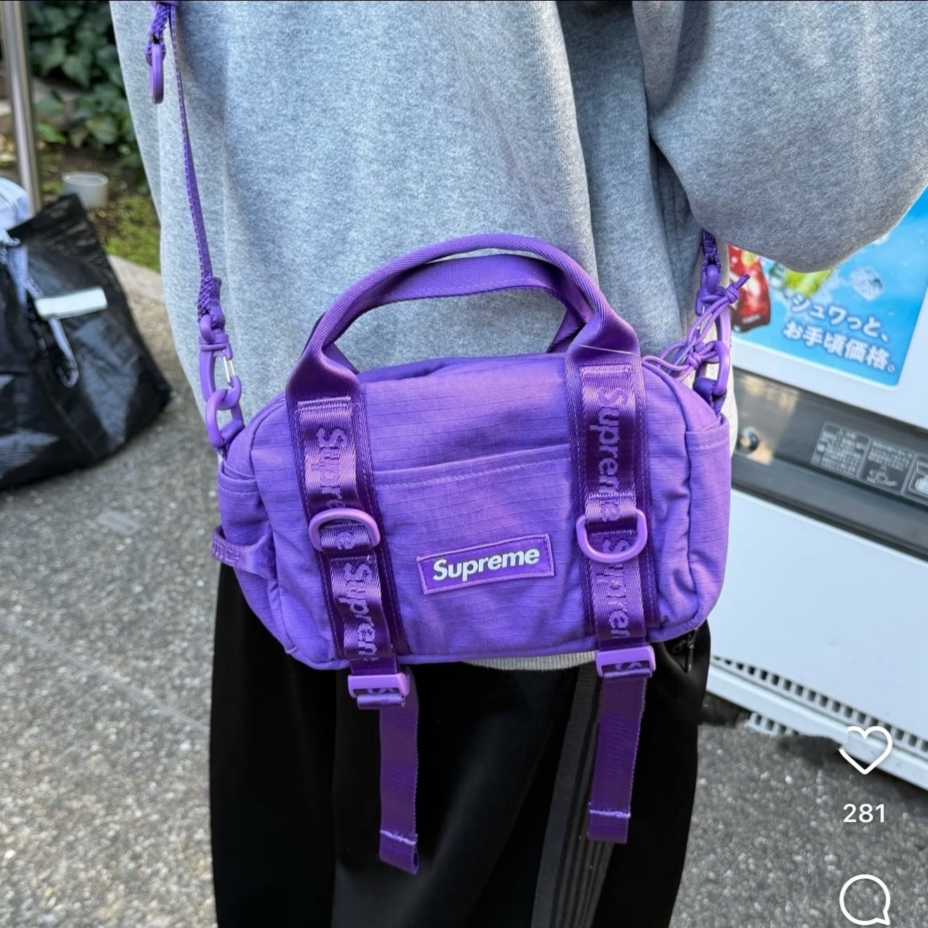 Supreme Mini Duffle Bag Purple 【公式通販】