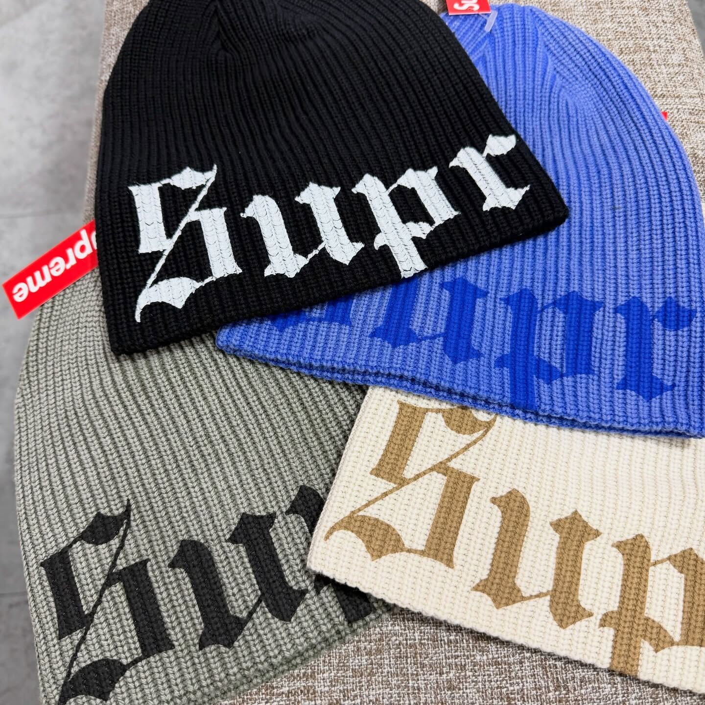 Supreme SS26 Old English Printed Beanie 冷帽