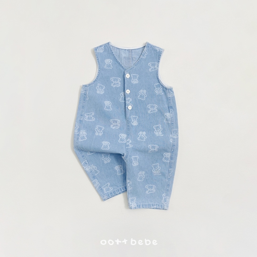 Oott Bebe Flip Bear Overalls