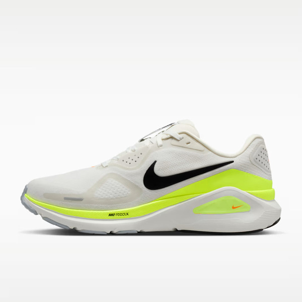 Nike 耐吉 Structure 26 HJ1102-103 男 慢跑鞋 運動鞋 路跑 緩震 穩定 米白 螢黃