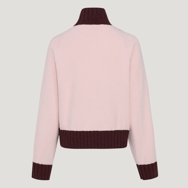 Adidas 愛迪達 W Knit Tt KV8867 女 立領外套 休閒穿搭 針織外套 粉紅 棕 亞版