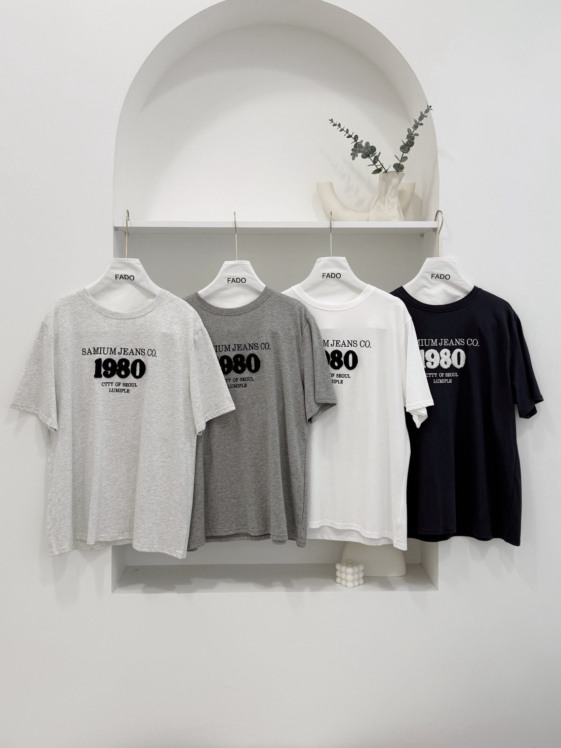 法朵Fado shop｜刺繡1980圓領T 0215008 四色