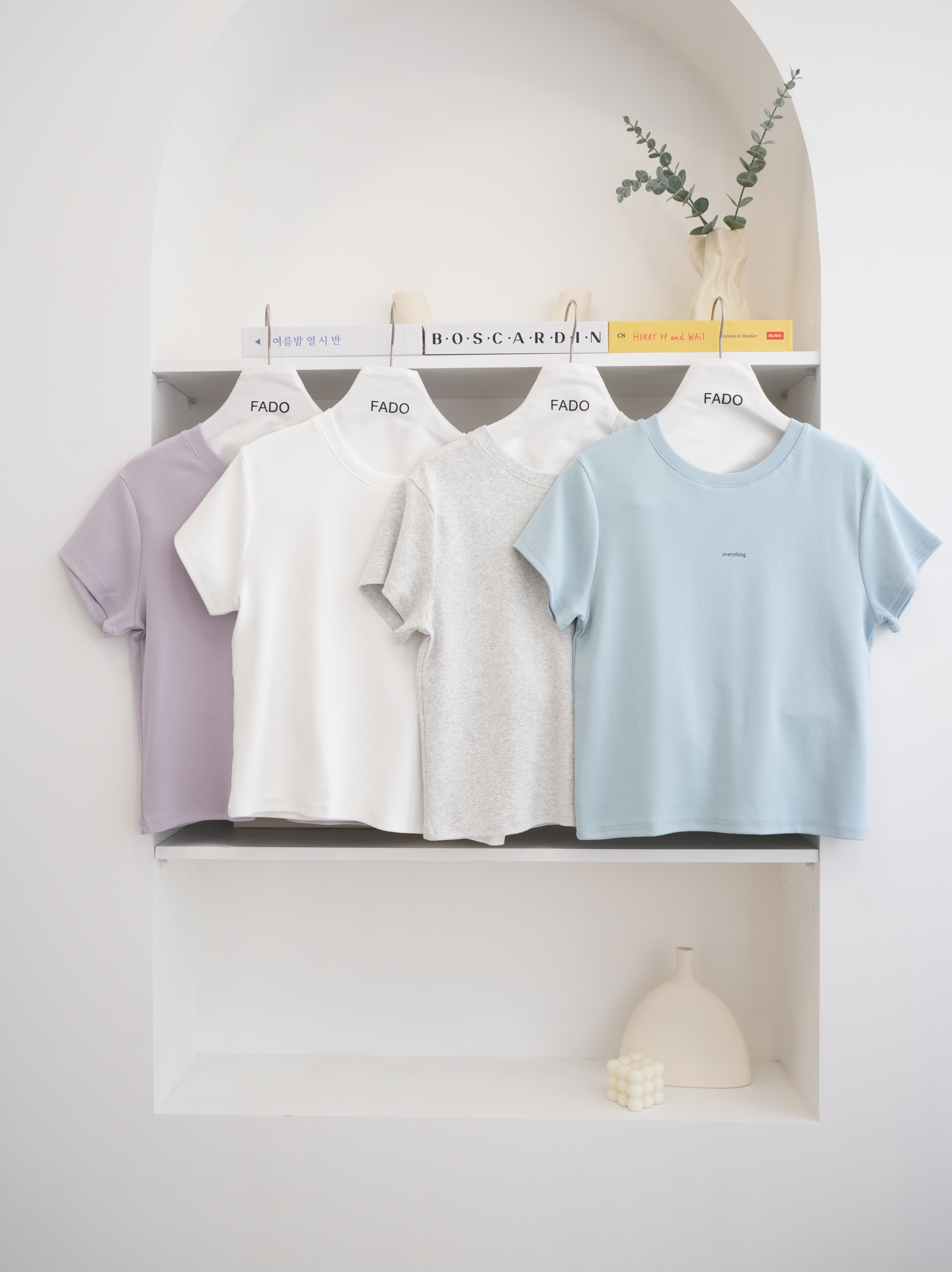 法朵Fado shop｜小字母圓領棉T 0215048 四色