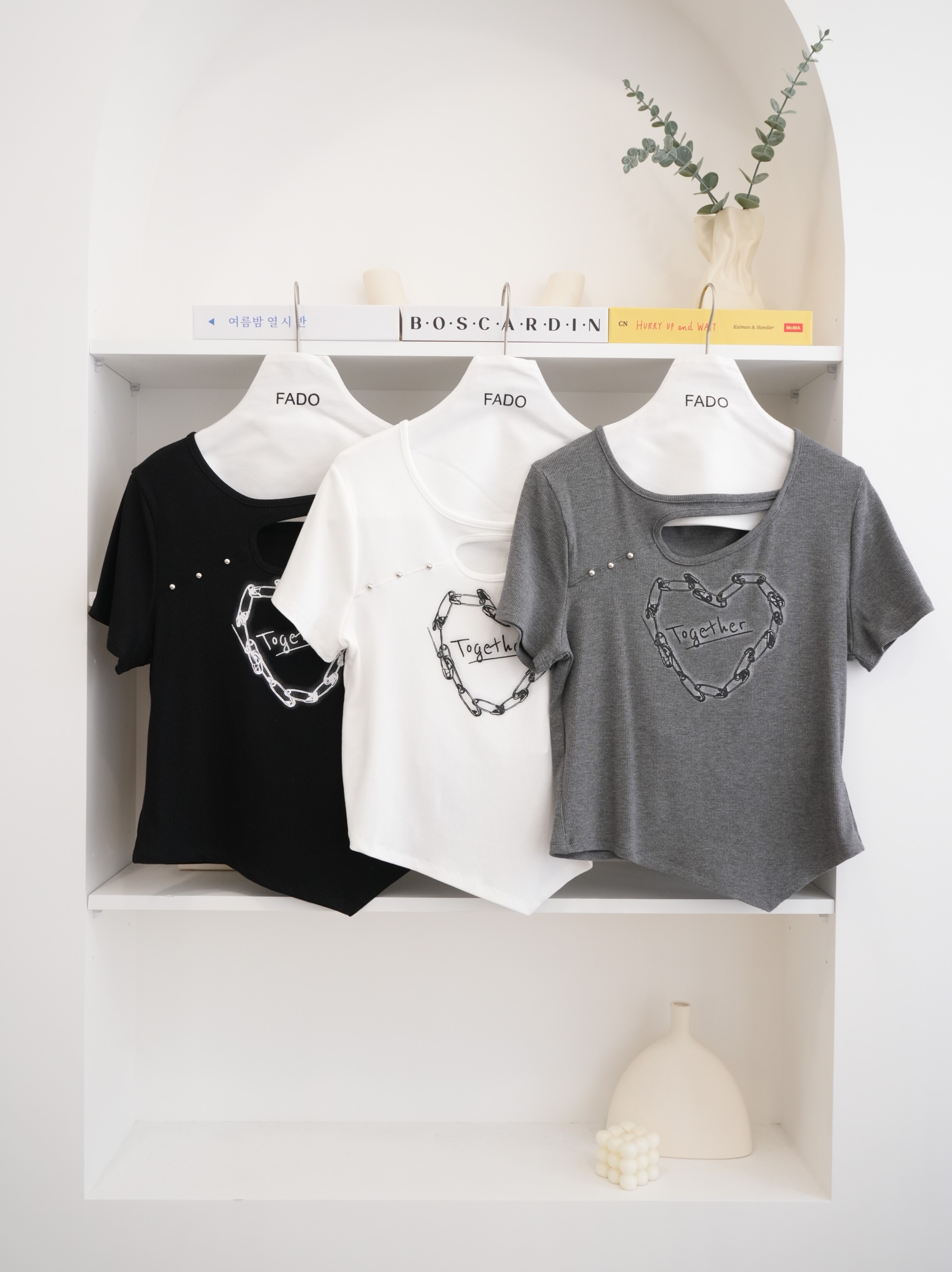 法朵Fado shop｜迴紋針印花棉T 0215036 三色