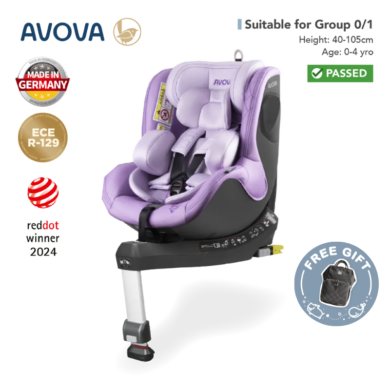 Avova - Sperber-Fix 2 汽車安全座椅 (R129 & CCC 安全標準)(適合約0-4歲/身高40 -105cm) (風信紫)