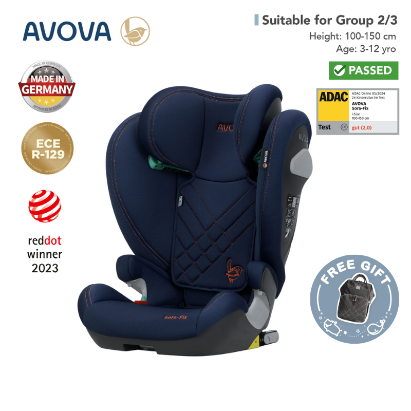 Avova - Sora-fix 汽車安全座椅 (R129 & CCC 安全標準)(適合約3-12歲/身高100-150cm)