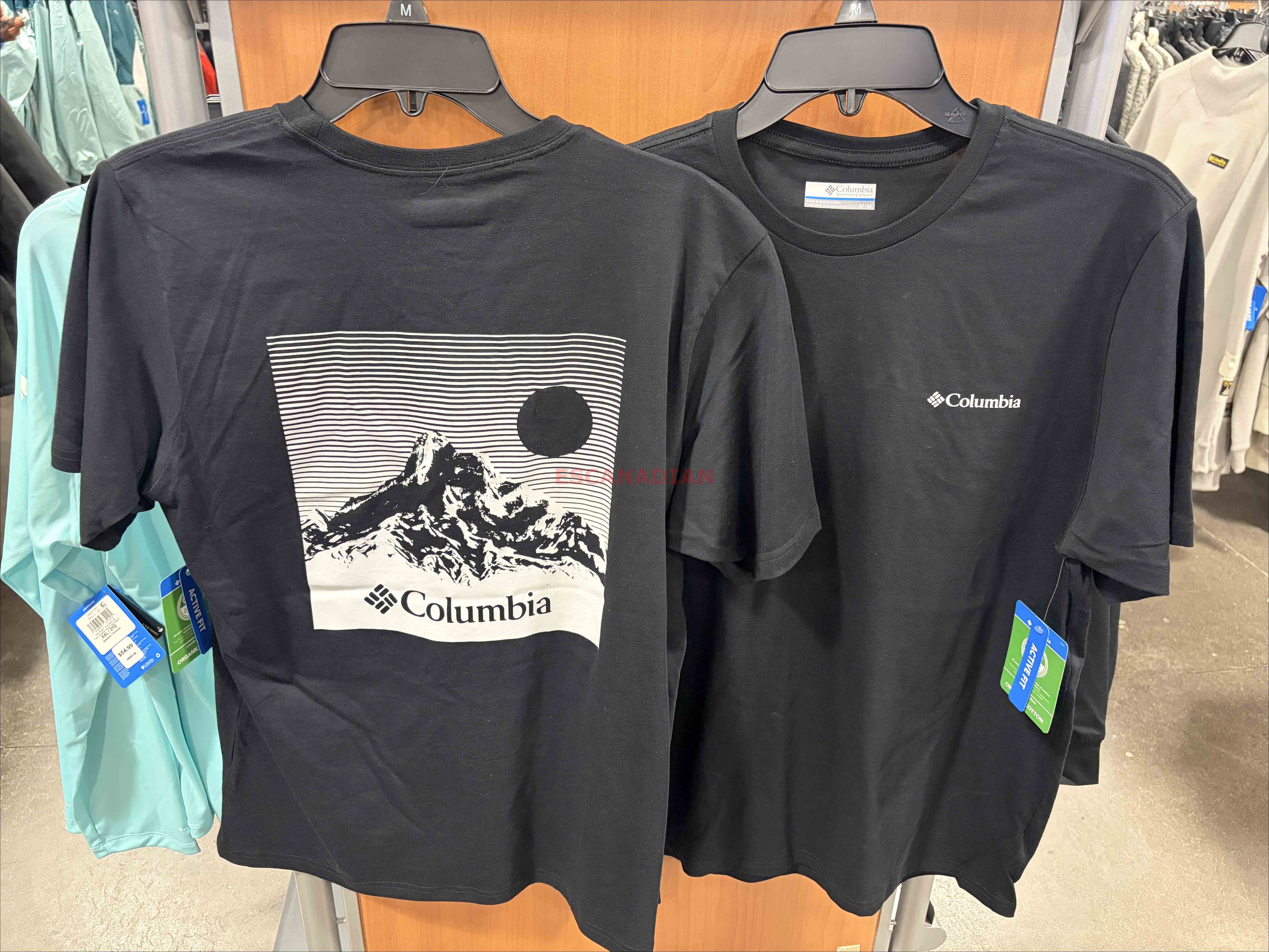 【限時】Columbia  男大人 有機棉 風景 正反圖案 短TEE