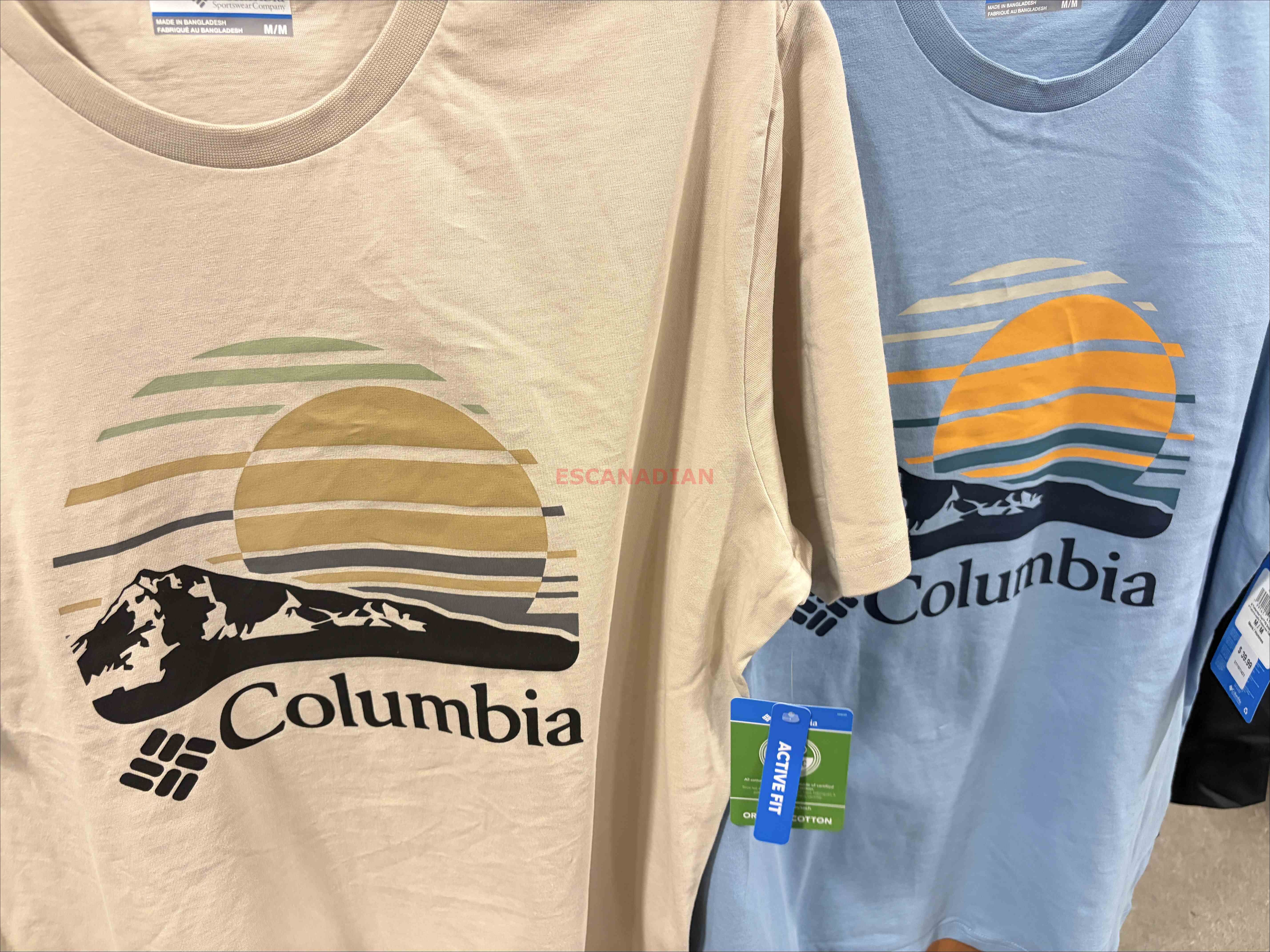 【限時】Columbia  男大人 有機棉 風景圖案  短TEE (2色)