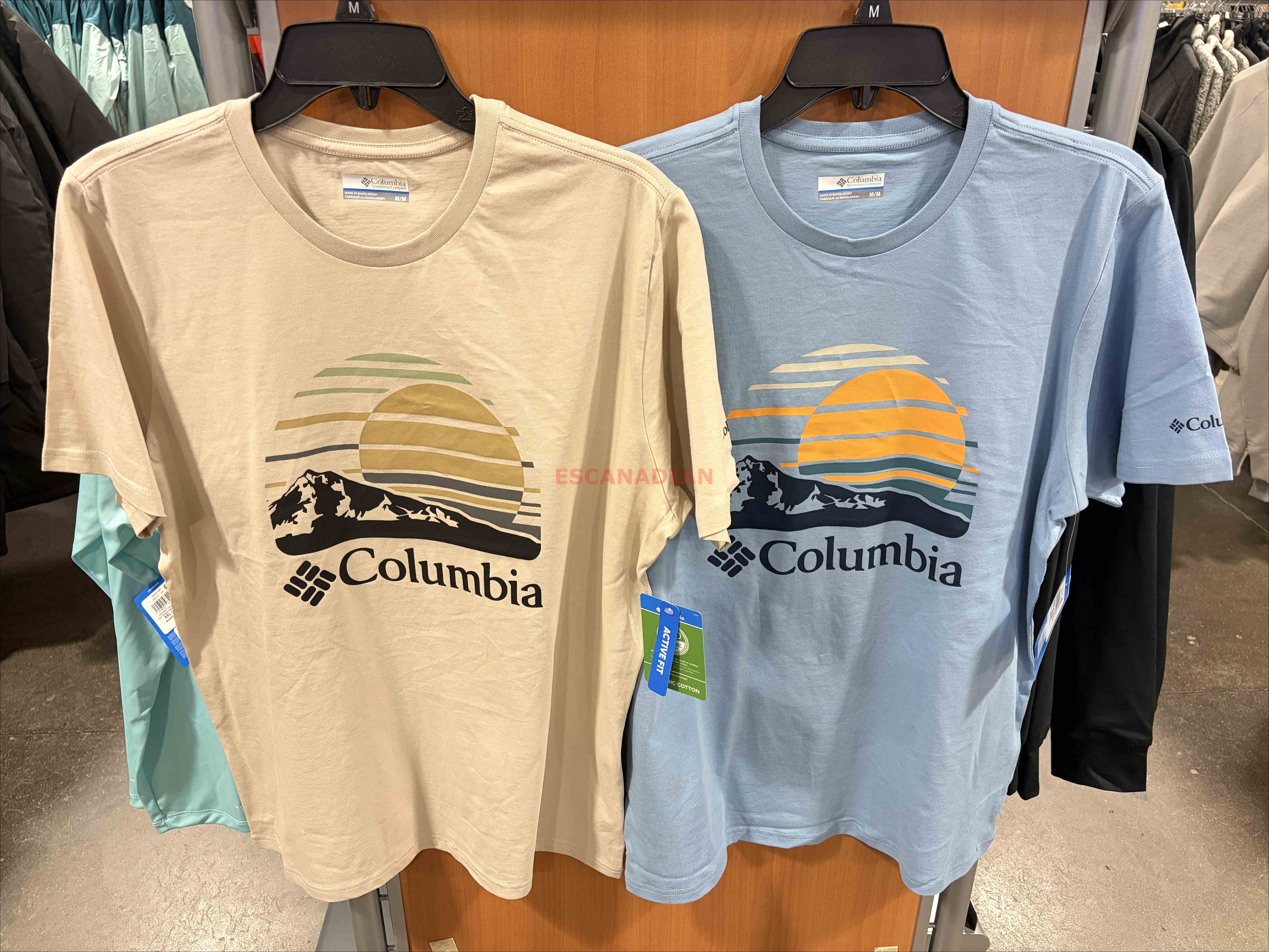 【限時】Columbia  男大人 有機棉 風景圖案  短TEE (2色)