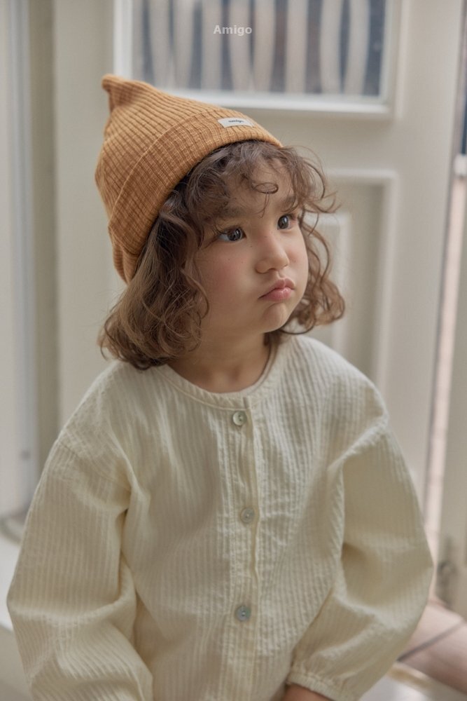 韓國🇰🇷Amigo 圓領皺摺襯衫(XS-XL)