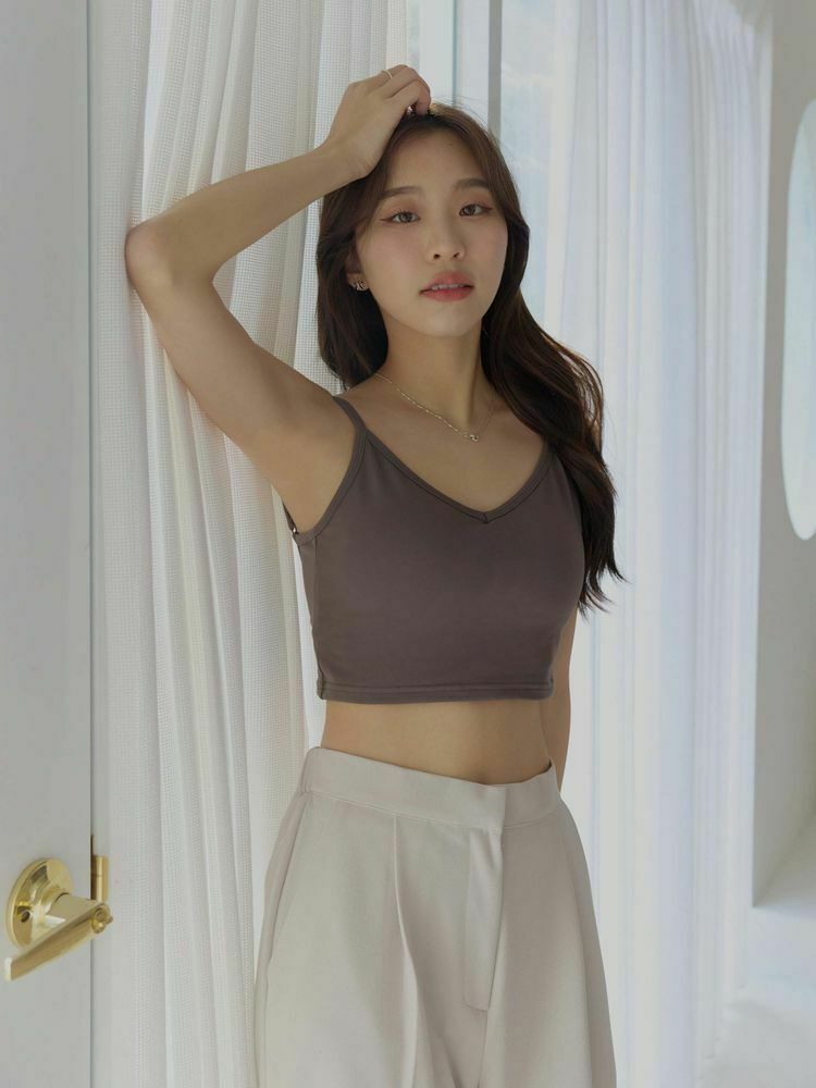 自訂 V領親膚短版Bratop(厚墊、薄墊一次擁有)