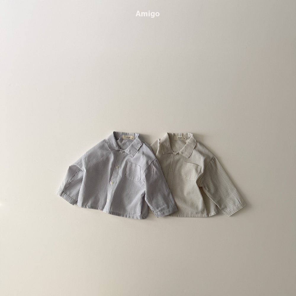 韓國🇰🇷Amigo 直條襯衫(XS-XL)