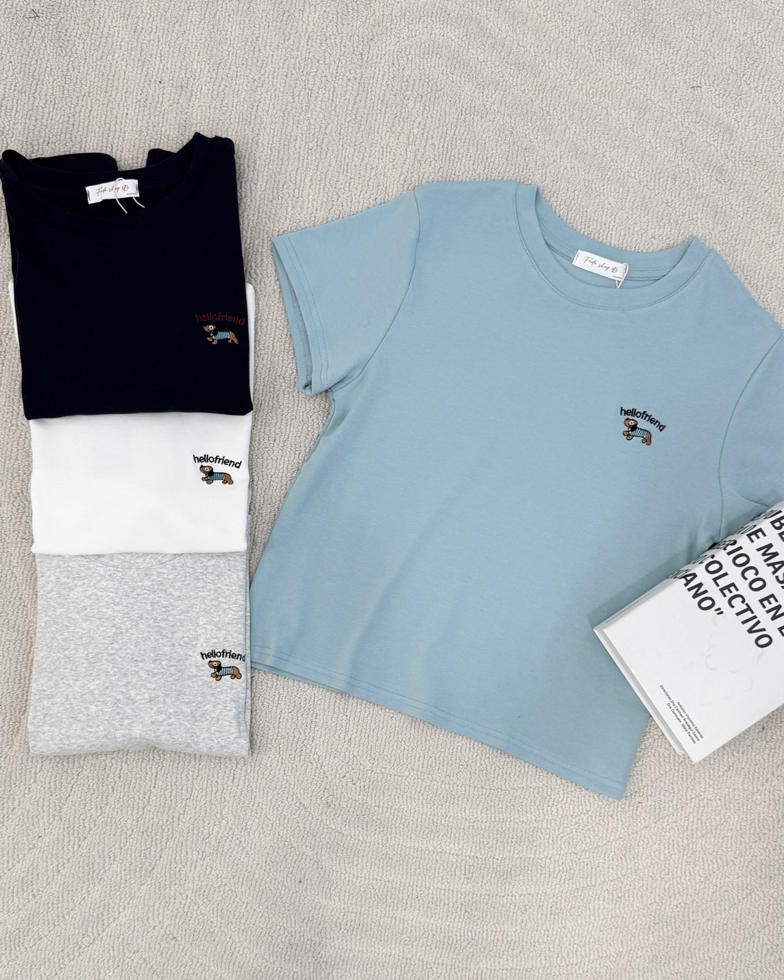 法朵Fado shop｜臘腸狗刺繡圓領T 0215050 四色