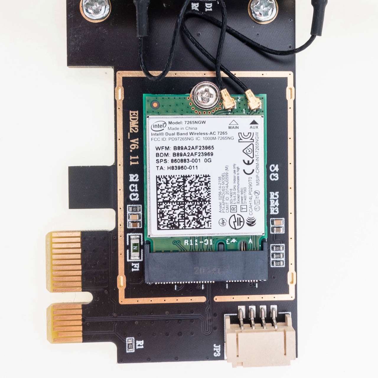 Intel 7265ac PCI-e 低延遲 無線網路卡 無線網卡 867Mbps 藍芽4.2