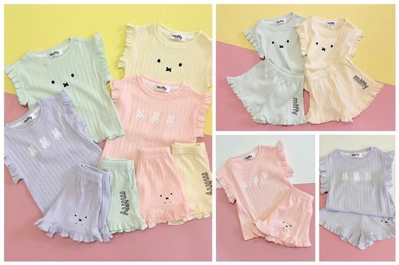 日單 Miffy四色純棉花邊套裝