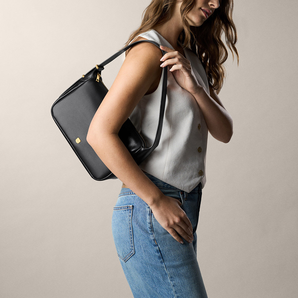 Dillon 真皮文青風肩背包-黑色 ZB11186001