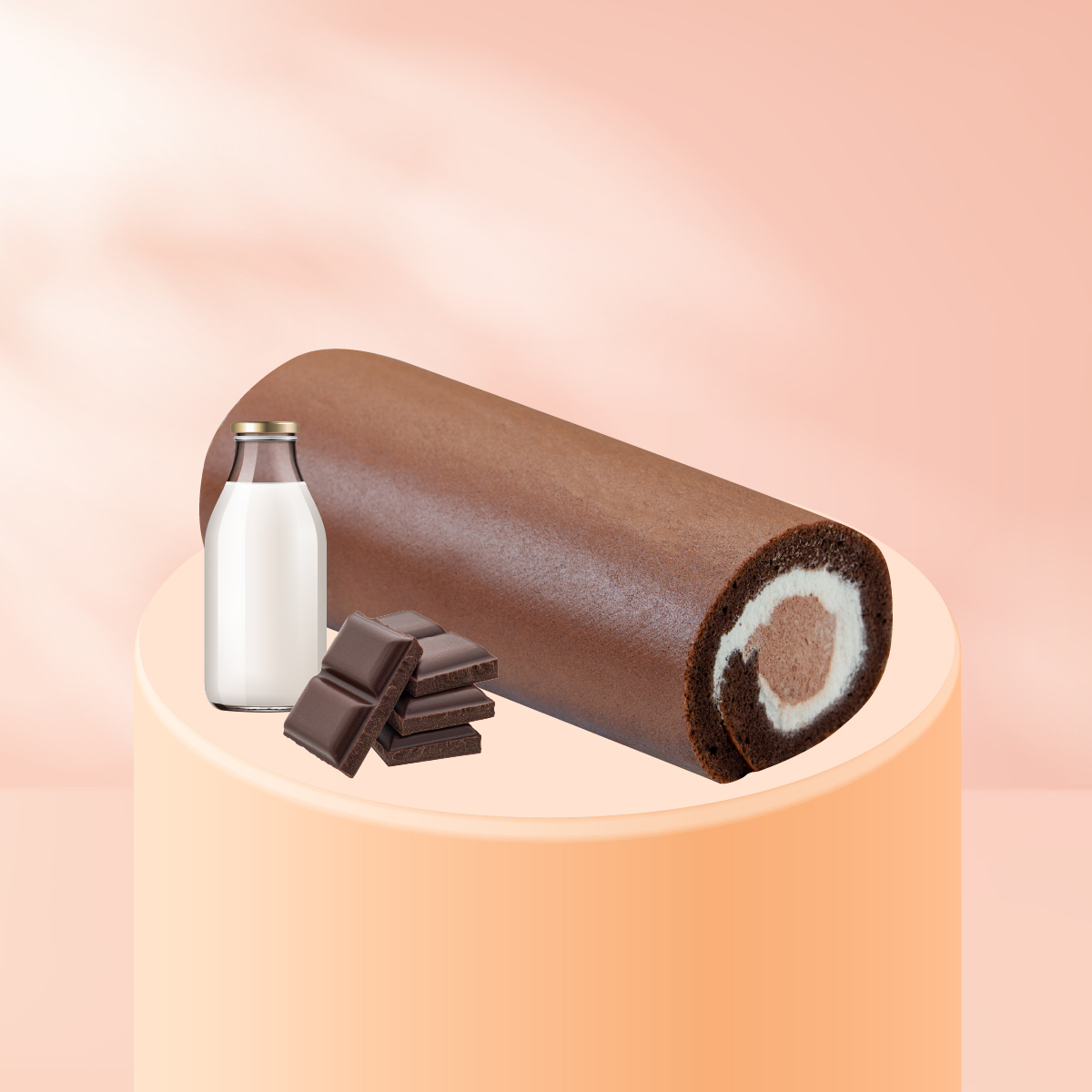 療癒生活│巧克力生乳捲 18cm│頂級可可與北海道中澤奶霜的深層療癒