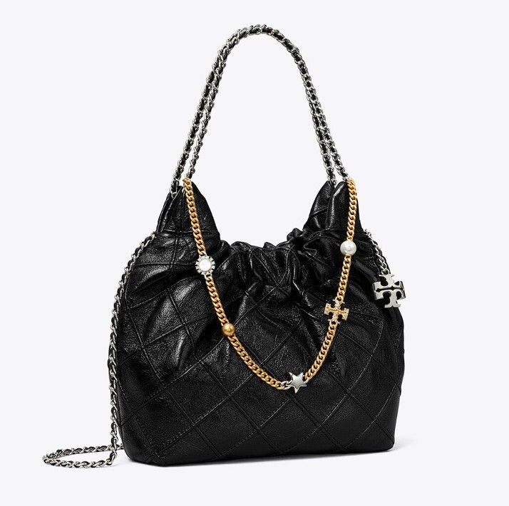 [17/3截] Tory Burch Mini Fleming Soft Hobo Bag (distressed leather) (此為預訂商品，如同一訂單中有其他現貨商品，現貨商品會安排先行寄出。)