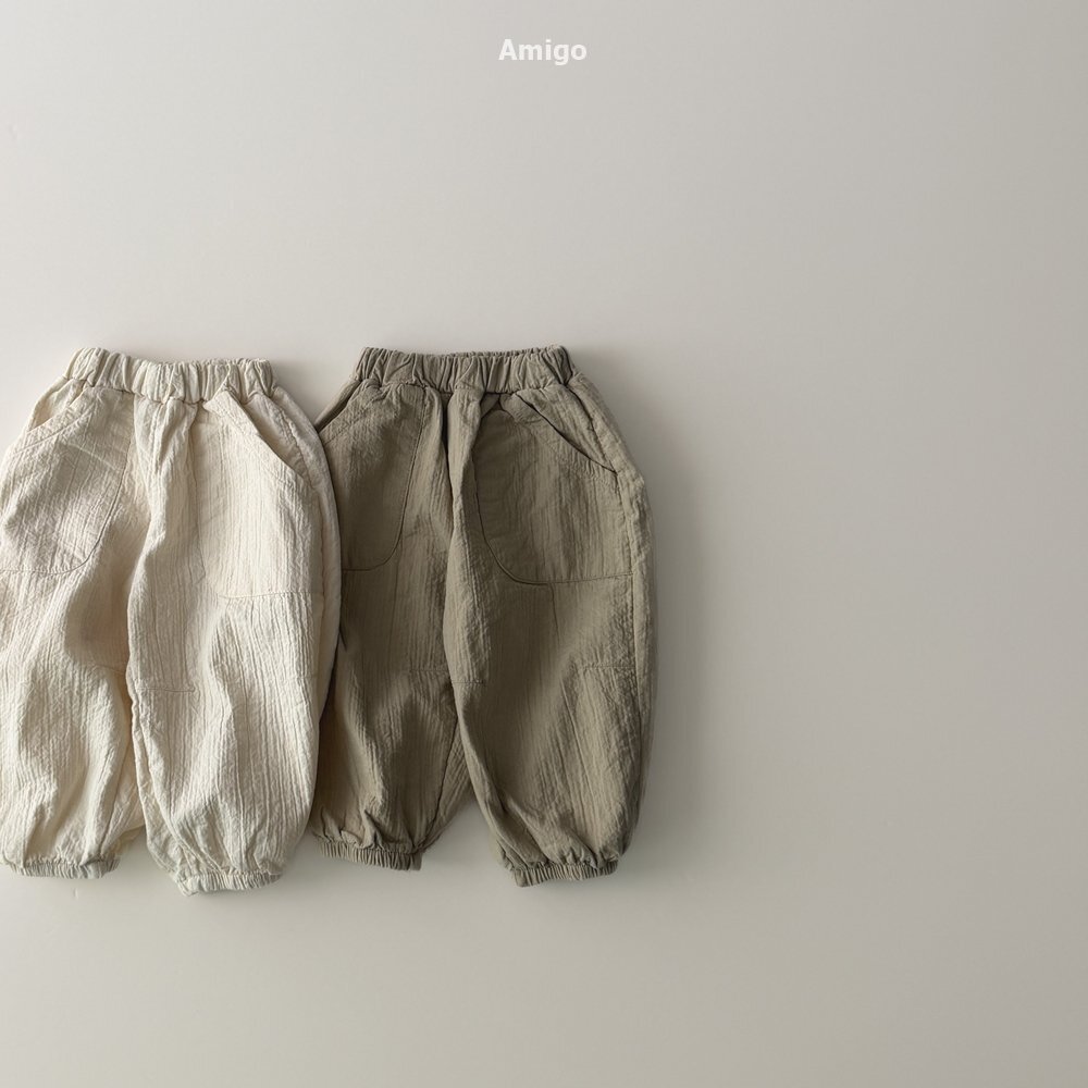 韓國🇰🇷Amigo 簡約皺摺束口褲(XS-XL)