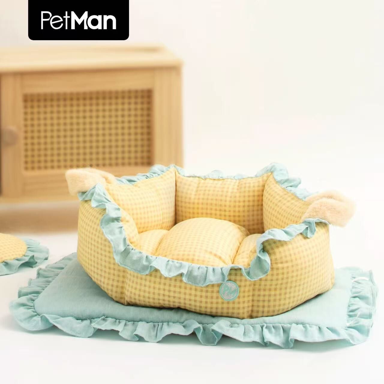 PETMAN 布拉格花瓣窝 棉纱抗菌防螨宠物窝