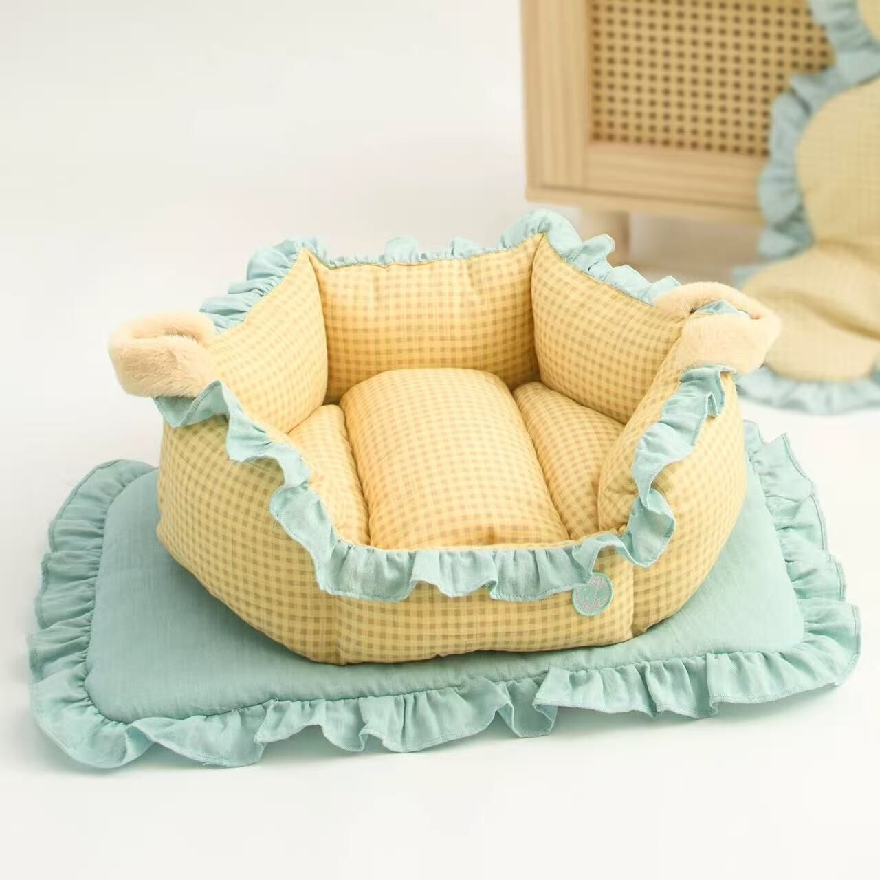 PETMAN 布拉格花瓣窝 棉纱抗菌防螨宠物窝