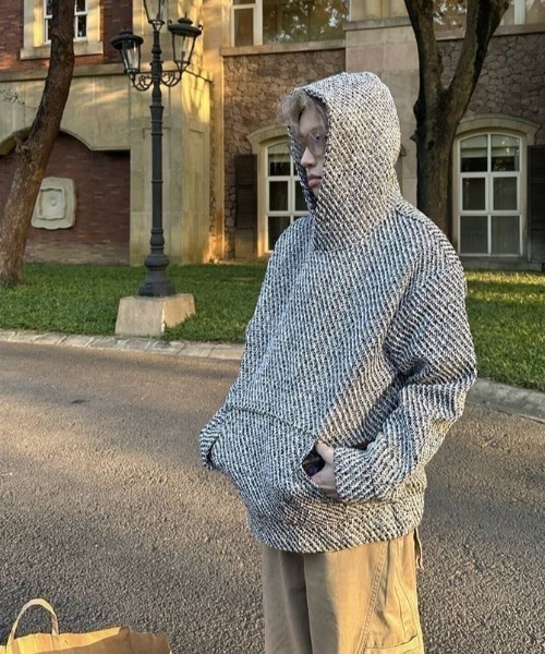 【預購】J0306602 FreeZone  男女款粗呢連帽衫