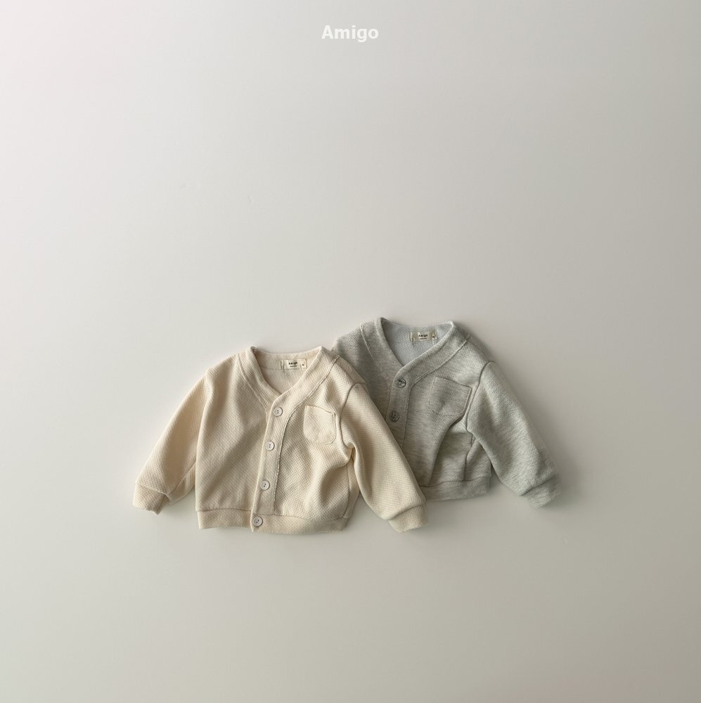 韓國🇰🇷Amigo 純色小口袋外套(XS-XL)