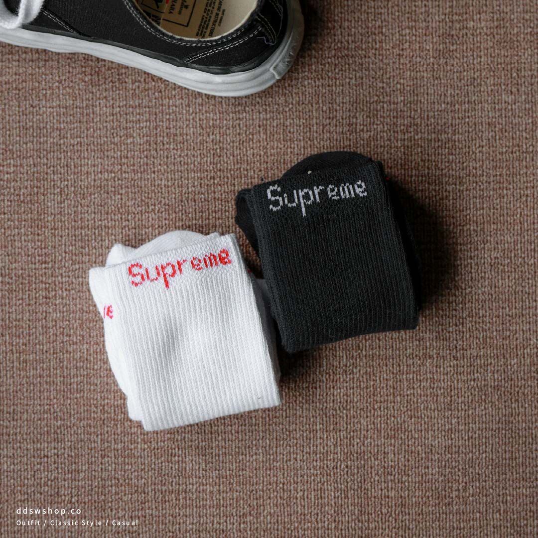 Supreme x Hanes Crew Socks 襪子 四件組