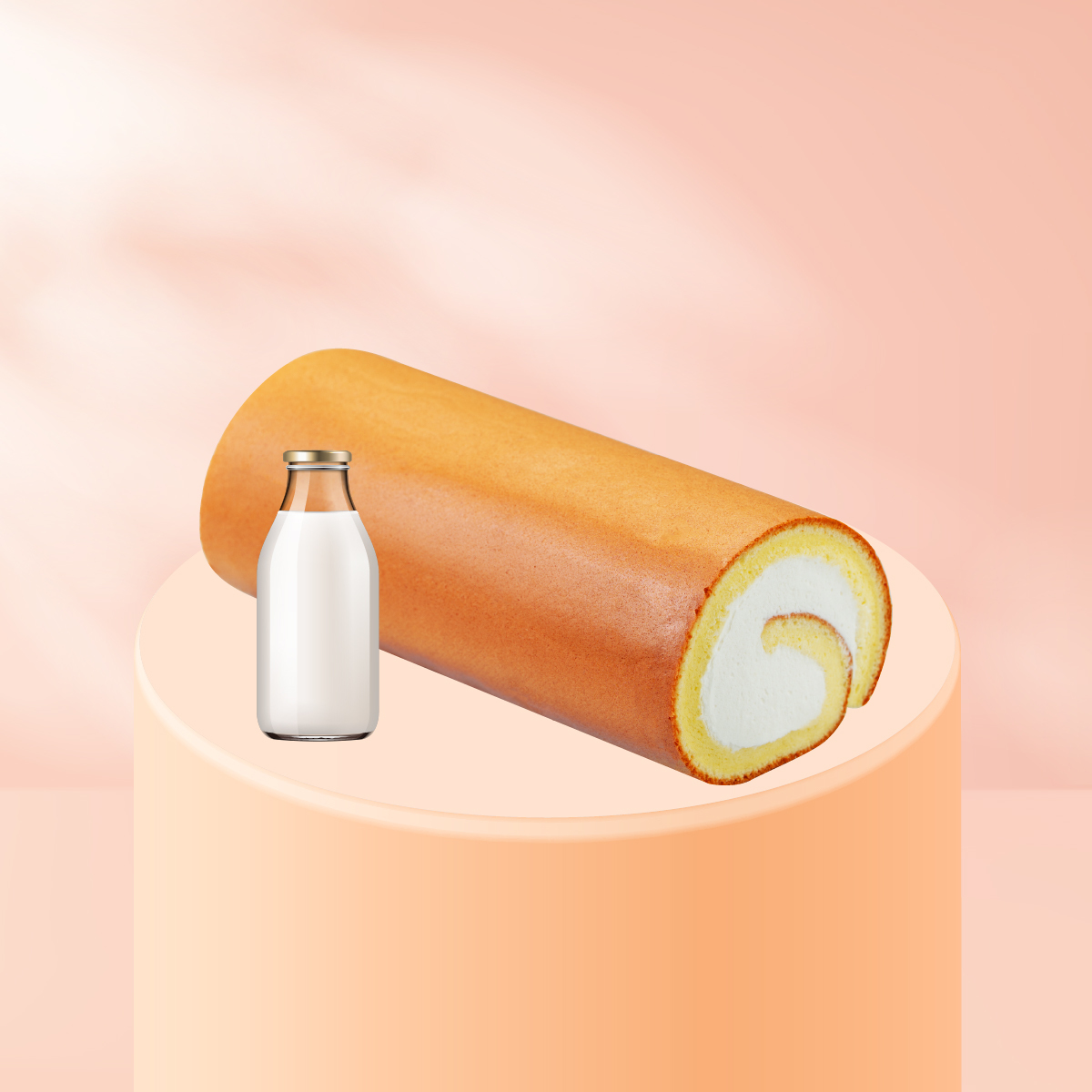 療癒生活│經典原味生乳捲 18cm│日本中澤奶霜極致純粹的乳香療癒