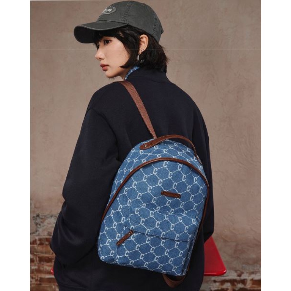 中性- Campus Mono 4.0 复古老花 20L 後背包-藍牛仔（U6AACPU31M8）