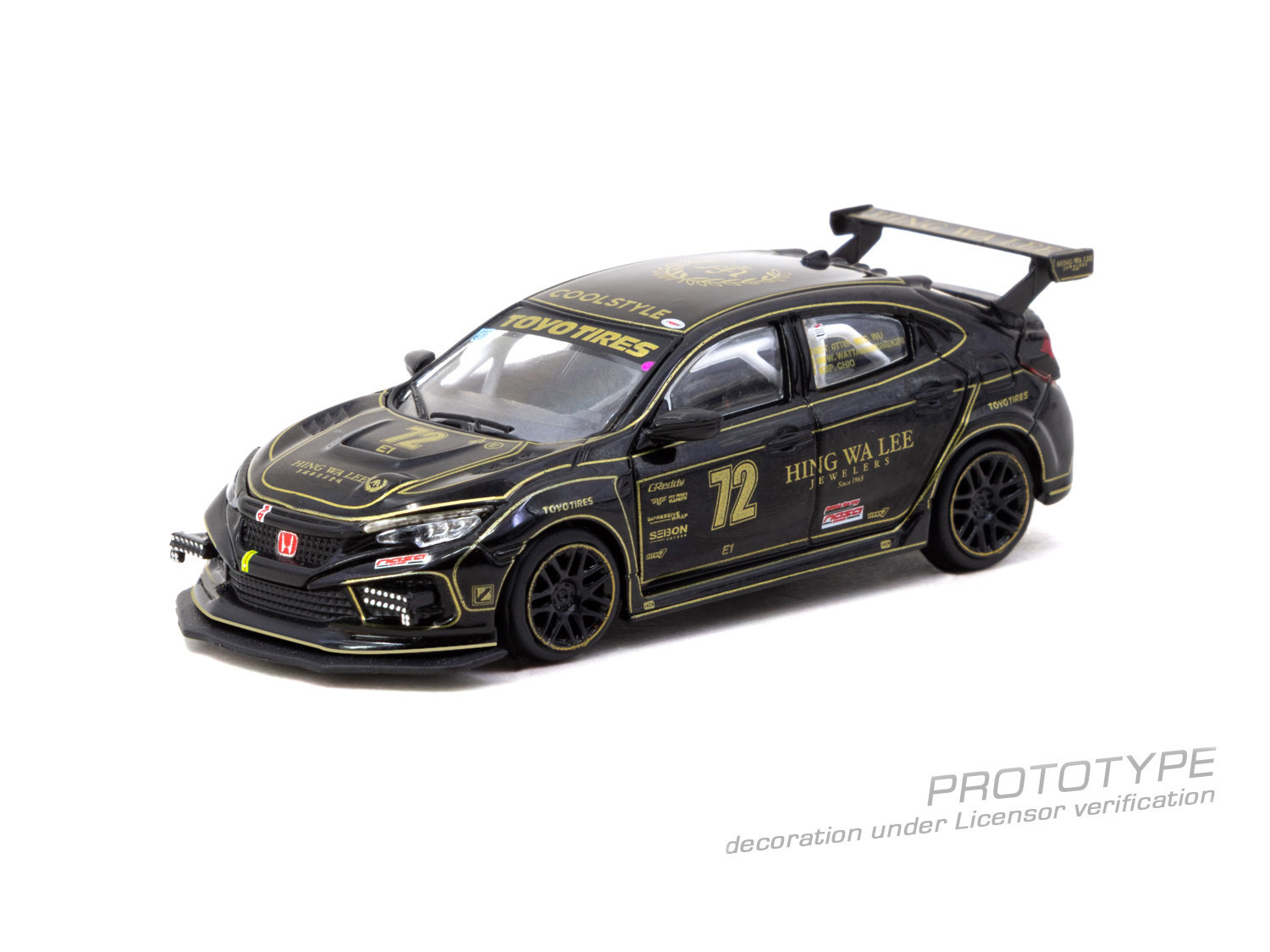 [預訂] Tarmac Works 本田 Civic TYPE R FK8 NASA Western Endurance Racing Championship 2021Daniel Wu / Tazio Ottis / Will Wattanawongkiri / Patrick Chio