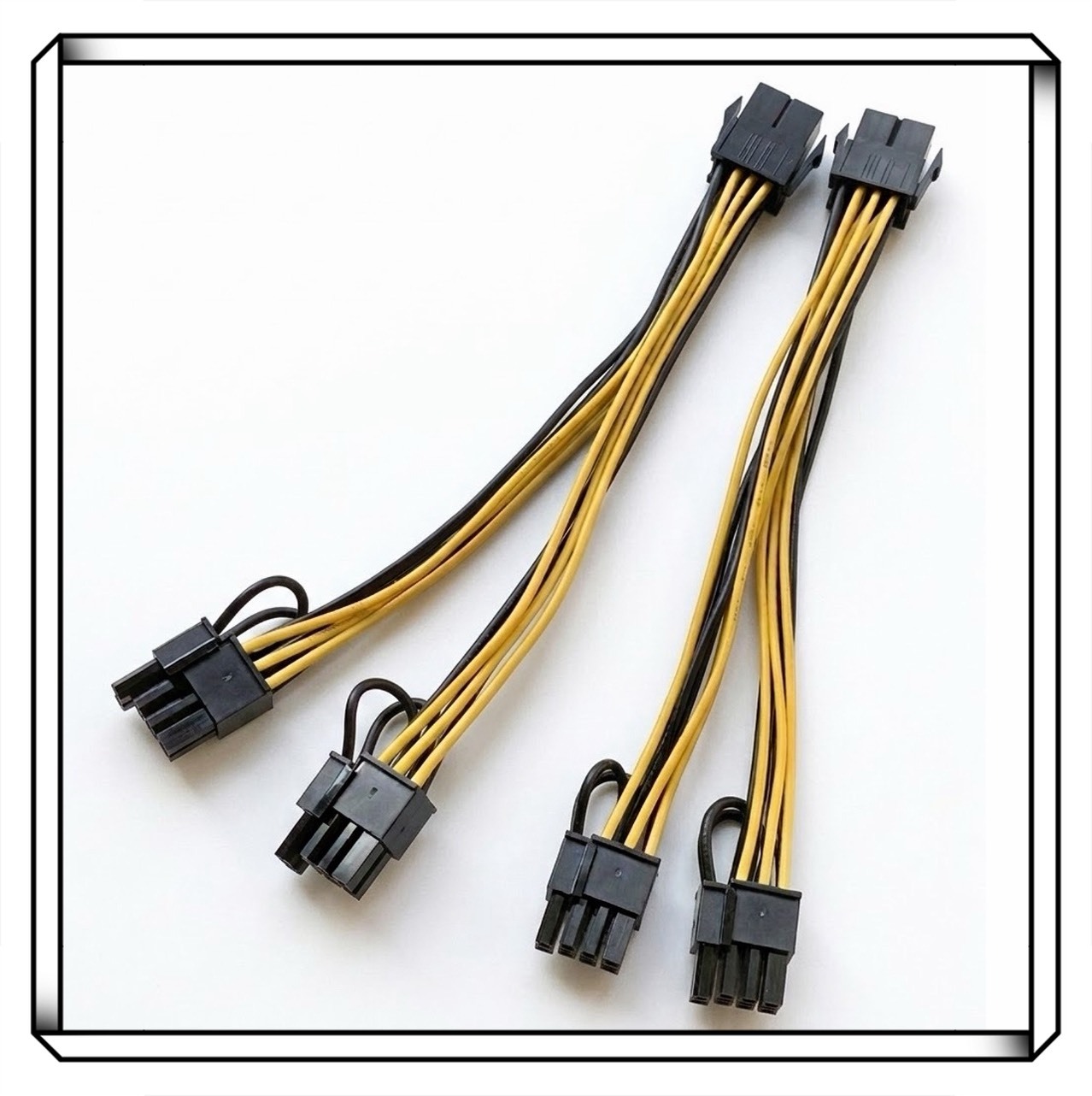 PCI-E 母6pin 轉二個 公8pin (6+2) 顯示卡電源