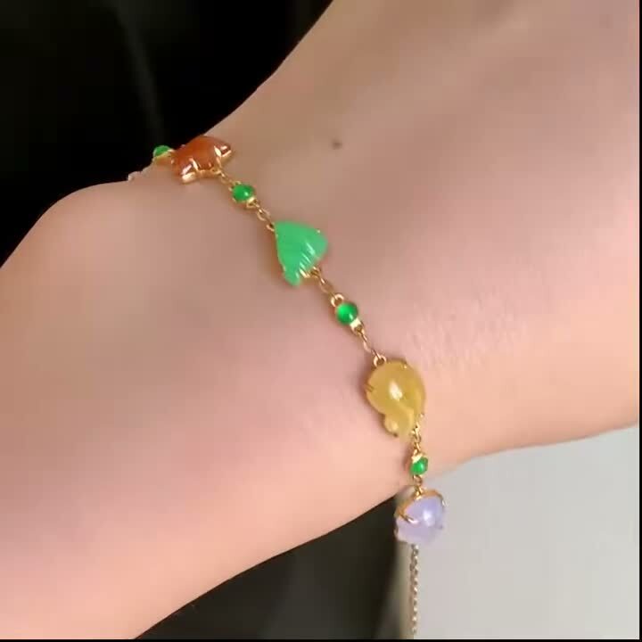 翡翠手鏈,天然翡翠A玉, 緬甸玉, Jade, Jadeite