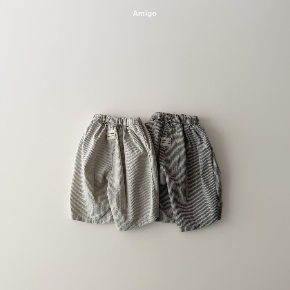 韓國🇰🇷Amigo 直條抽繩南瓜長褲(XS-XL)