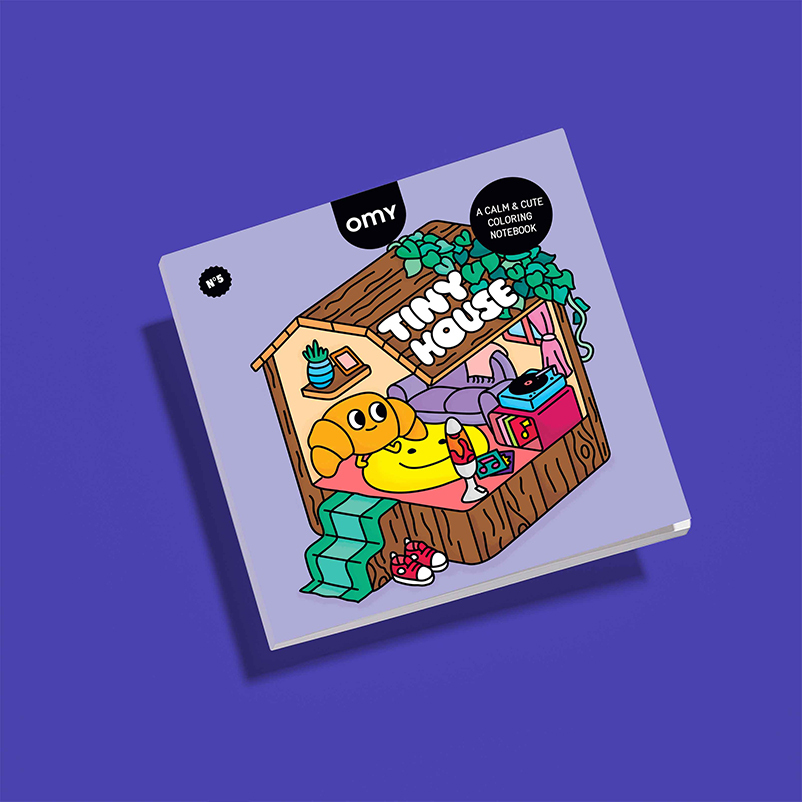 OMY 小藝術家著色本-迷你小屋