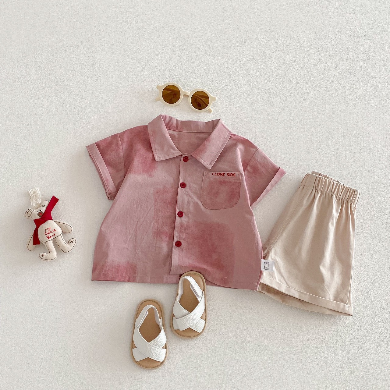 時尚暈染襯衫套裝