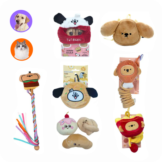 KKV·TUTOGOU｜寵物頭套／拾便袋／玩具／逗貓棒／背包