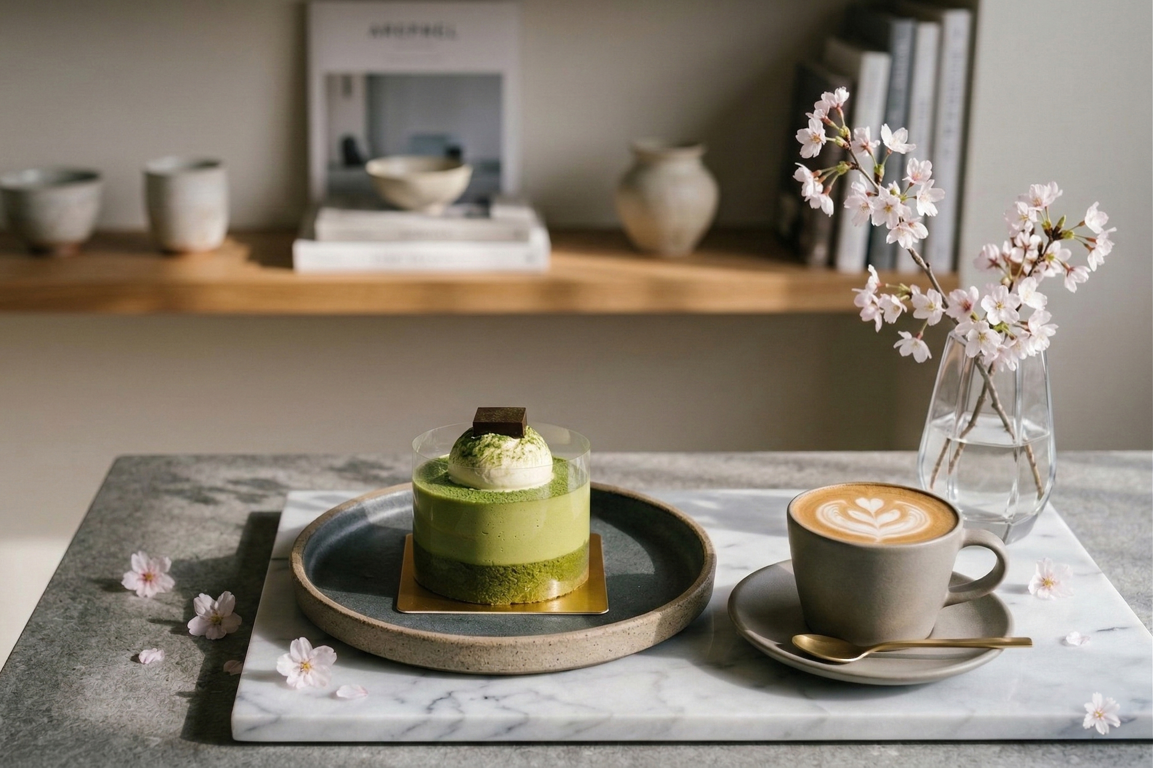 層層遞進的成熟滋味：生巧克力抹茶布丁