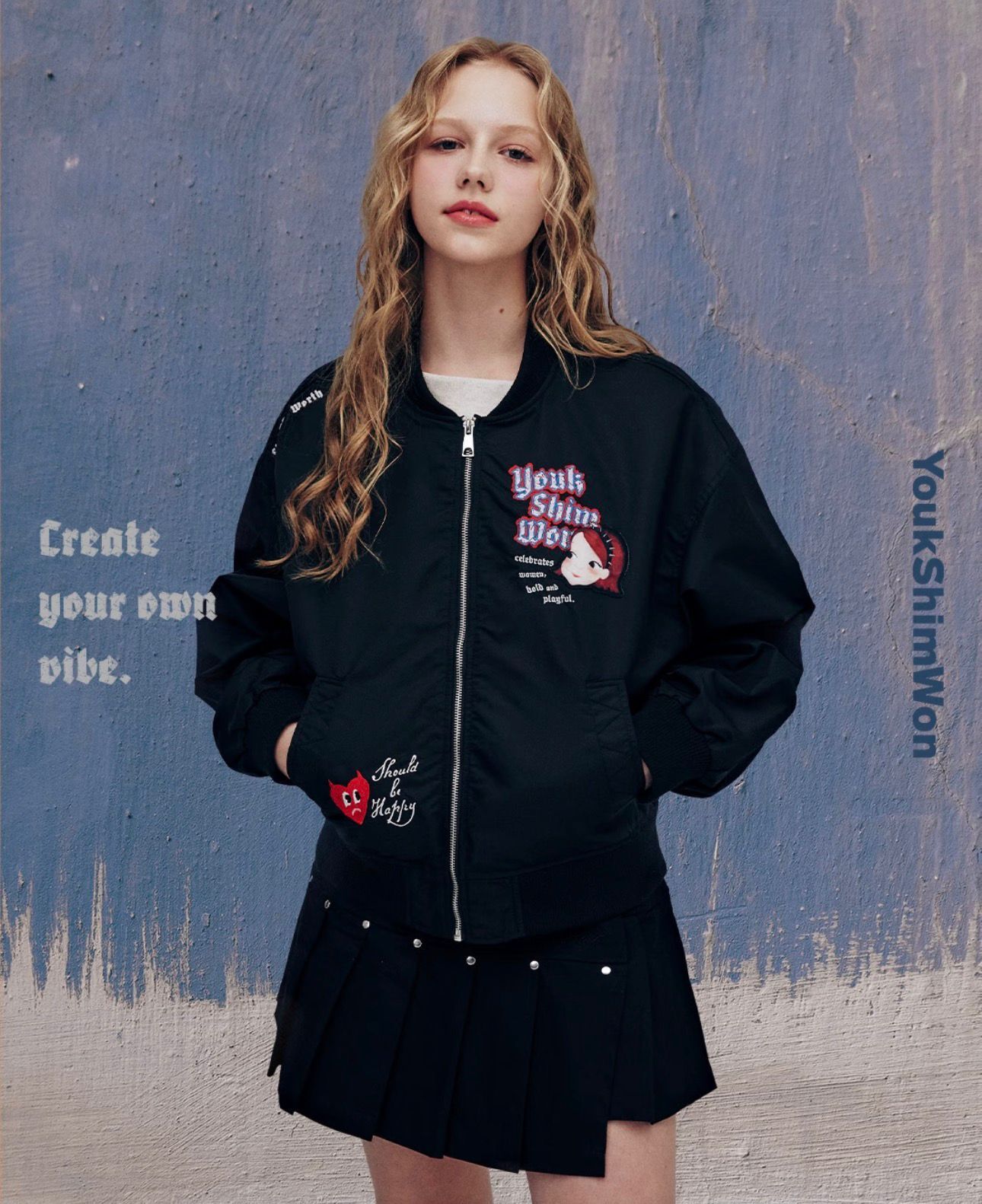 【直播】YOUK SHIM WON LX0305724 棒球外套 (Free Size)