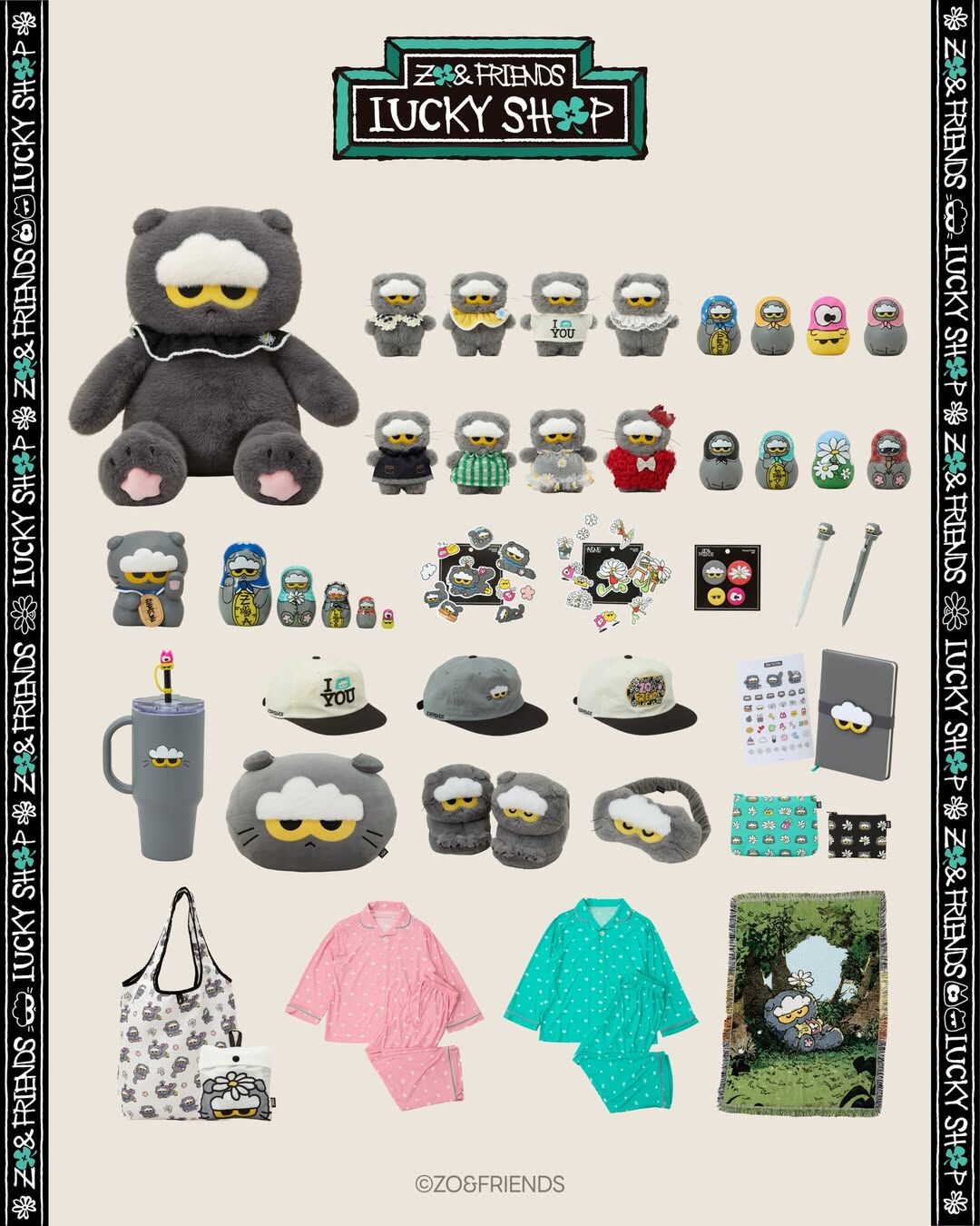 <全台首發🍀> GD愛貓 ZO&FRIENDS LUCKY SHOP