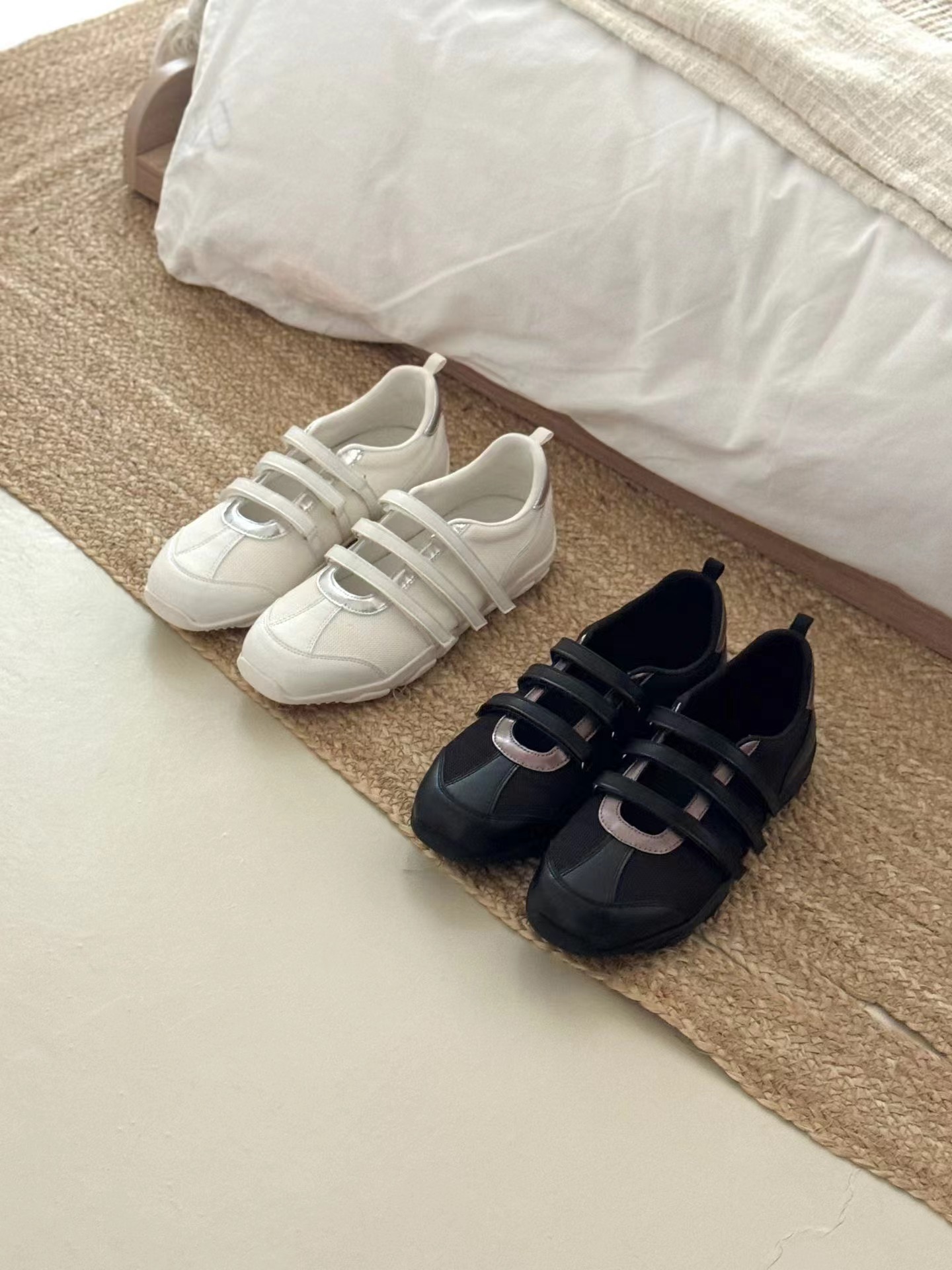 ASK 春季新款  三條魔術貼休閒運動鞋 2604