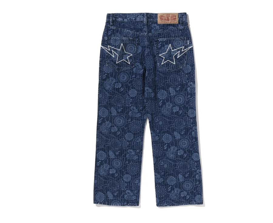 【BAPE男生】0307 發售JAPANESE INDIGO ART CAMO RELAXED FIT DENIM PANTS