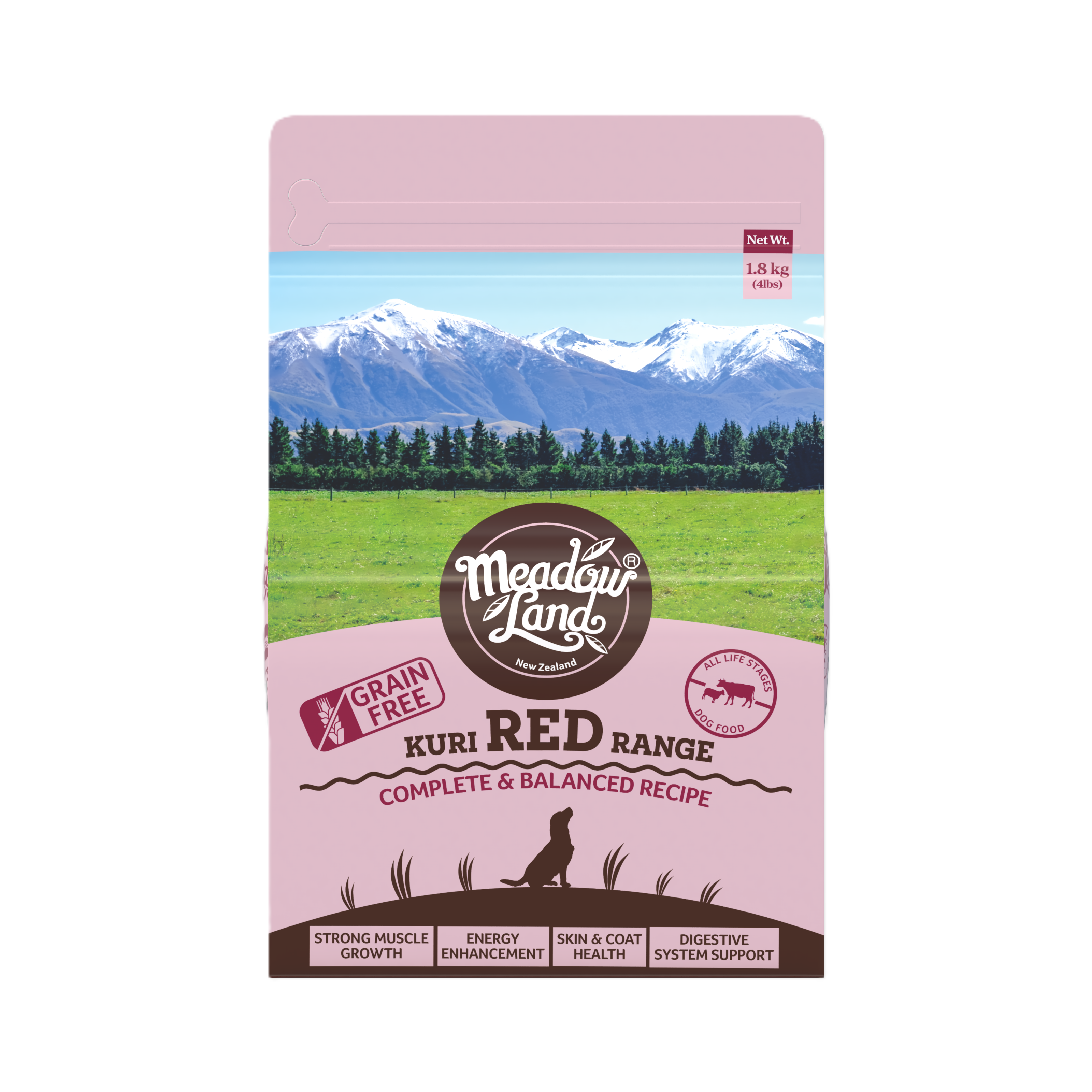 Meadowland 無穀物全犬糧 - 紅肉[牛+羊] (增肌添活力配方)