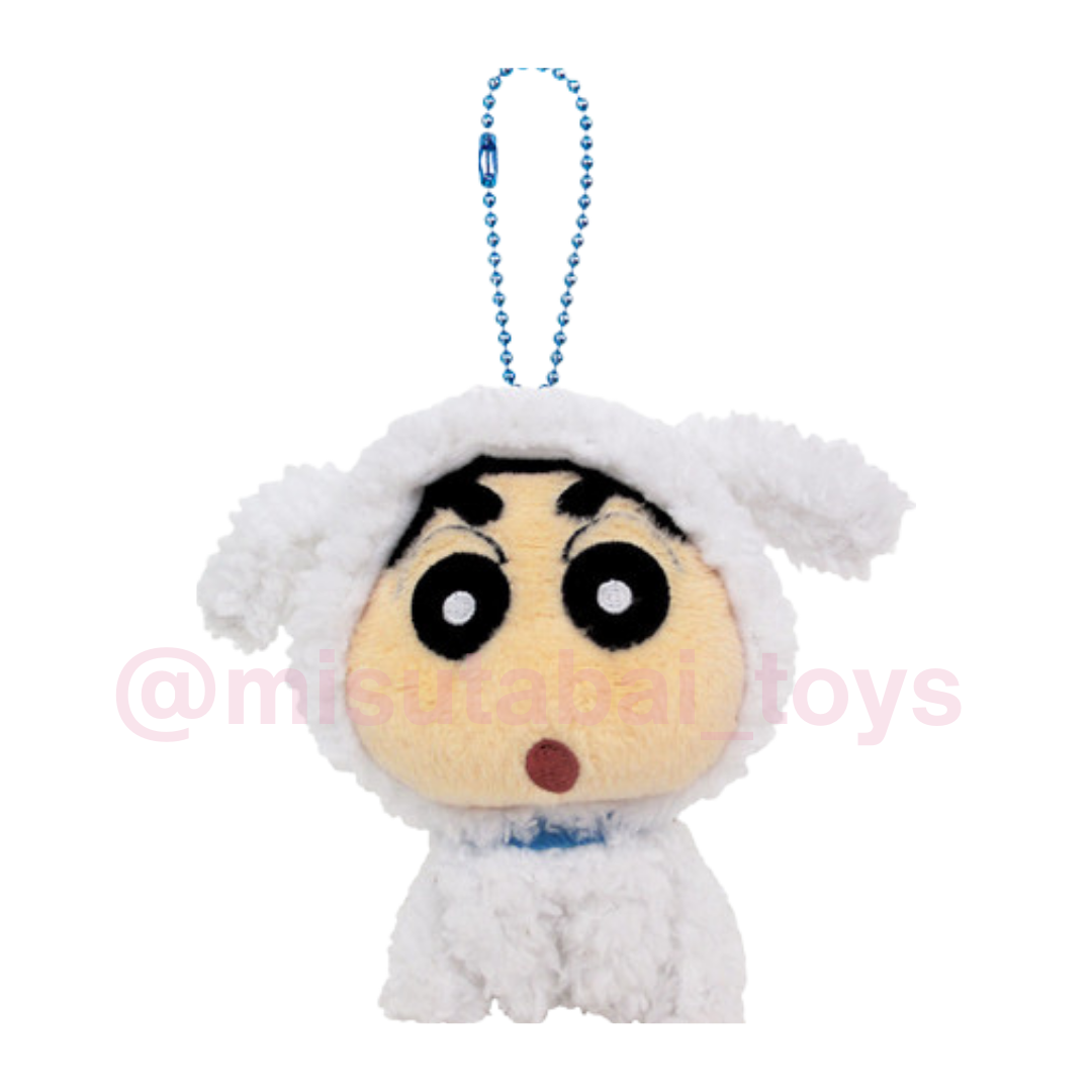 Crayon Shin-chan Shiro Mascot Keychain