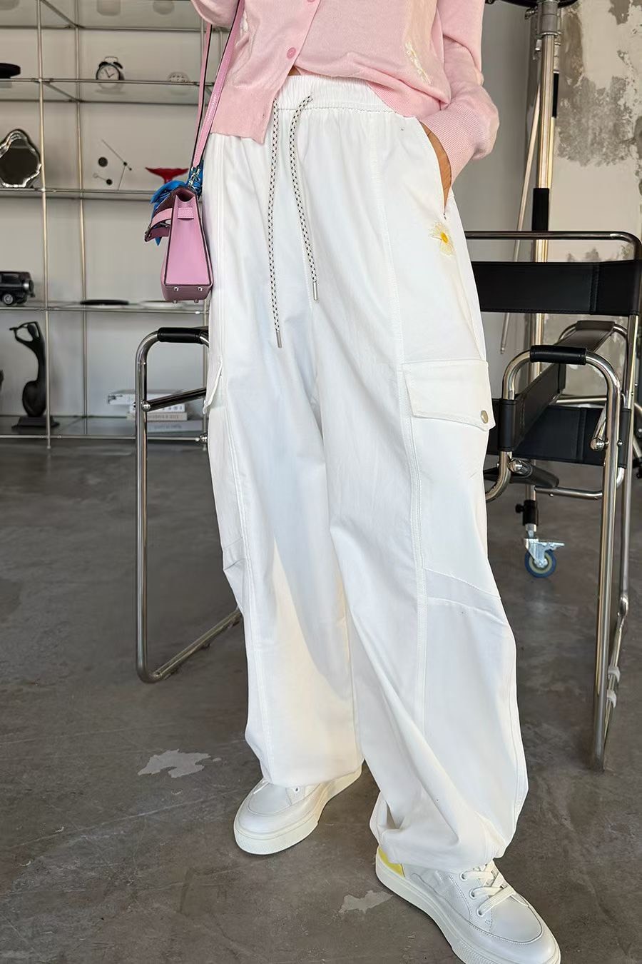 小雛菊休閒口袋長褲