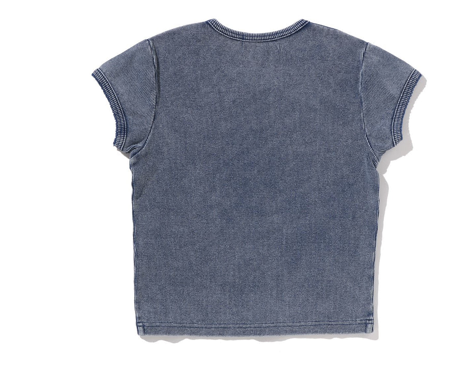 【BAPE女生】0307 發售APE HEAD ONE POINT INDIGO CROPPED TEE
