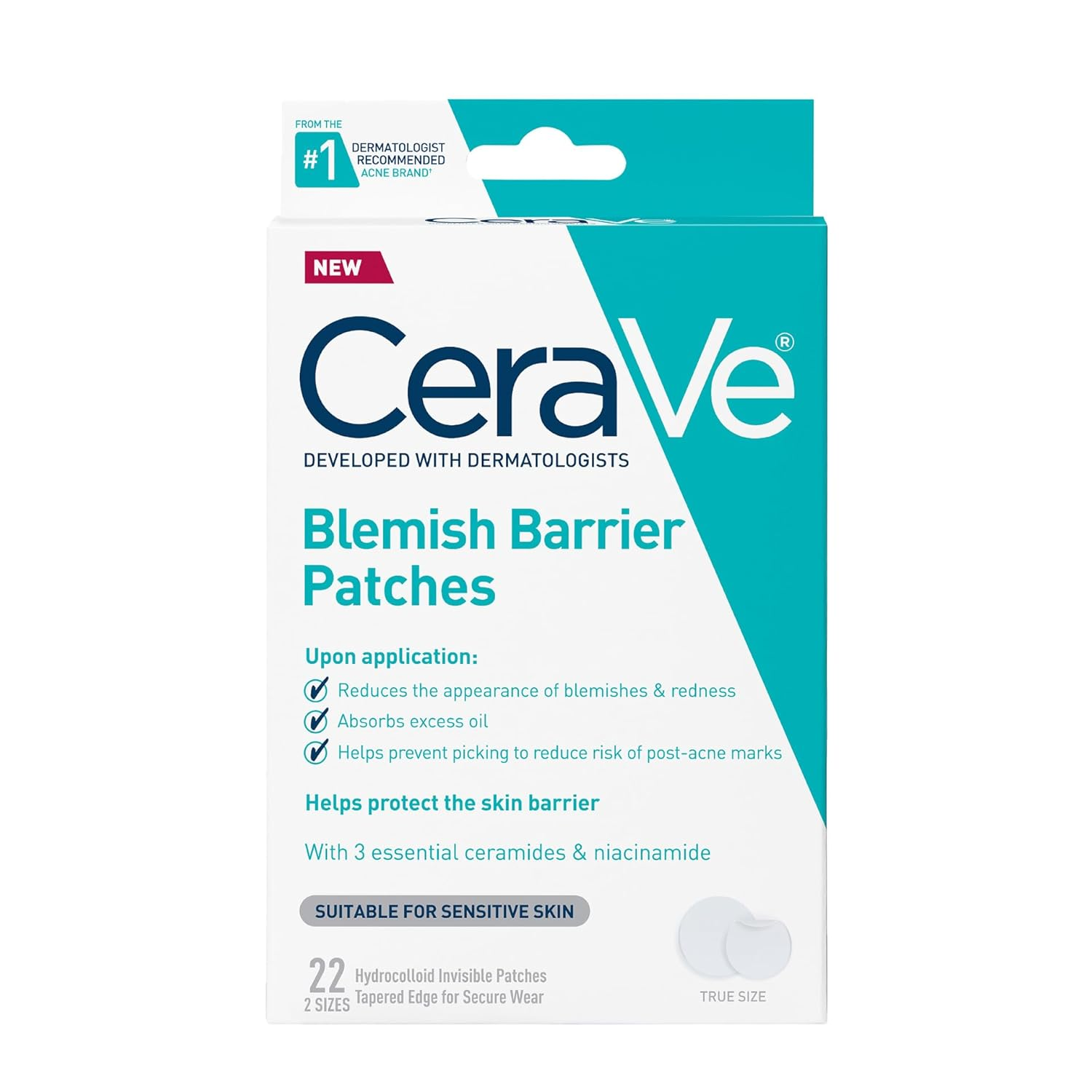 【直播】 CeraVe LX030603 痘印屏障貼片 一盒22塊