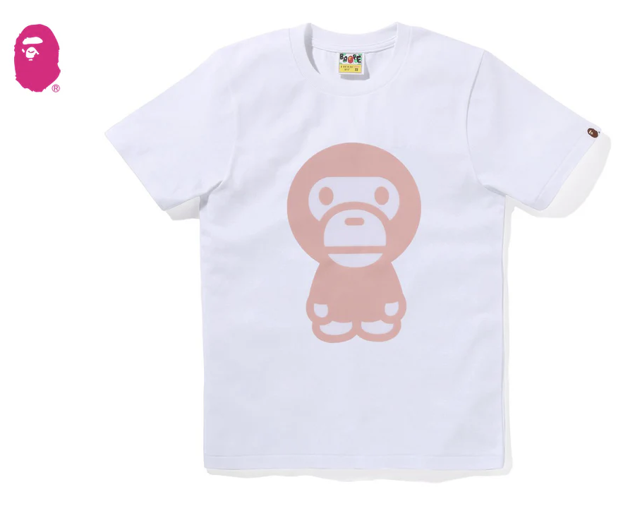 【BAPE女生】0307 發售COLOR DENIM BIG BABY MILO TEE