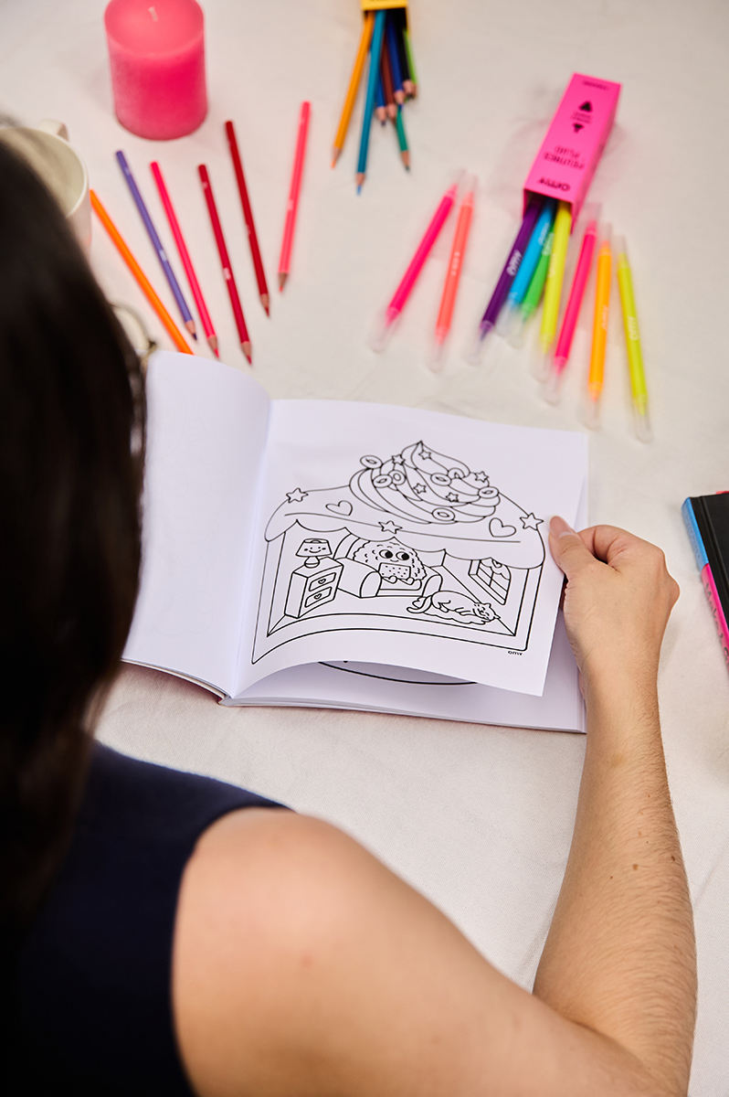 OMY 小藝術家著色本-點心派對