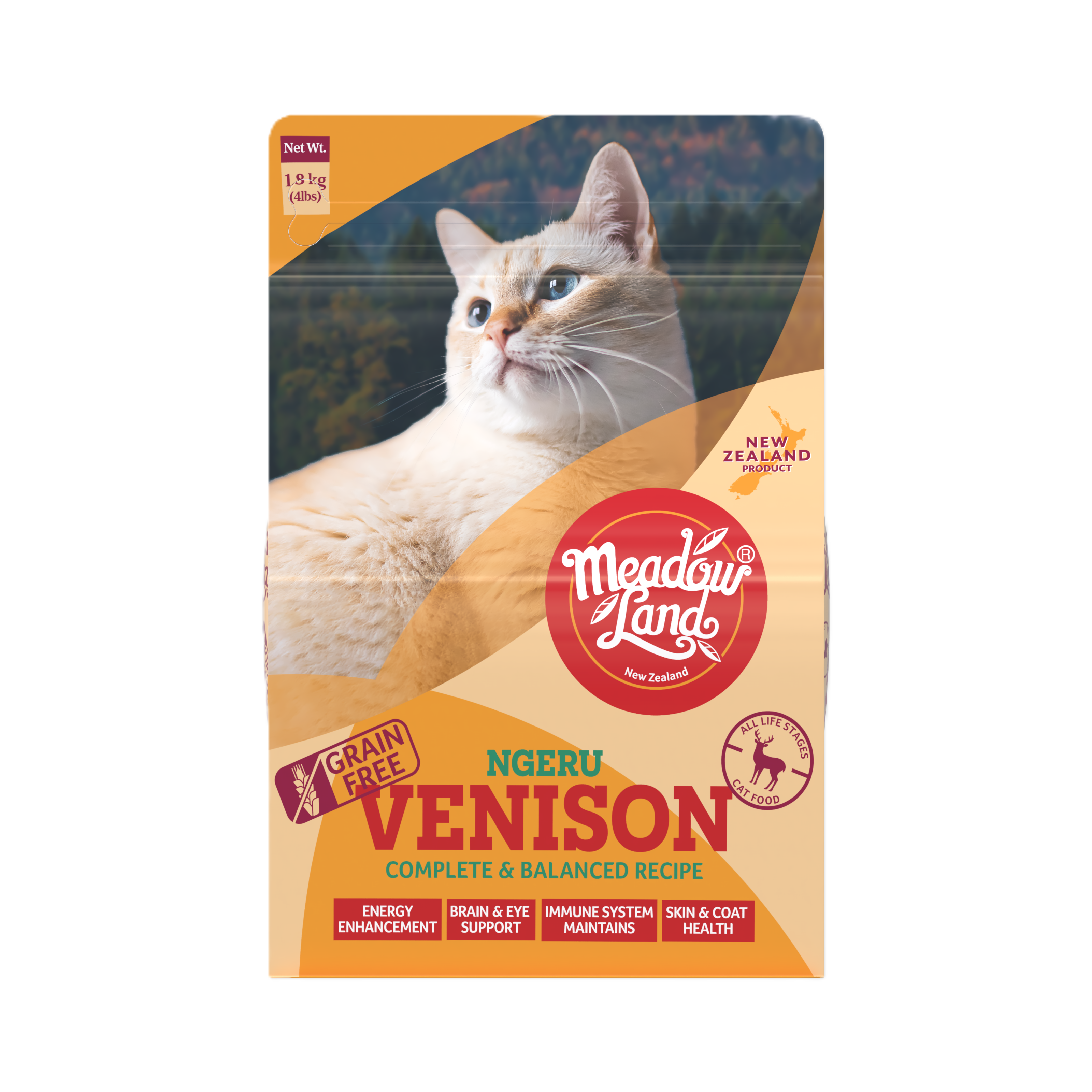 Meadowland 無穀物全貓糧 - 鹿肉 (均衡配方)